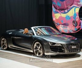 AUDI R8 SPYDER V10 52L 525CH | CUIR EXCLUSIVE SIÈGES BAQUETS CARBONE CAMÉRA DE RECUL À PARTIR 1 200-MOIS