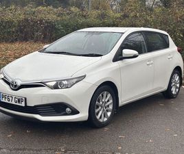 TOYOTA AURIS 2017 (67) - 1.2 VVT-I ICON HATCHBACK 5DR PETROL MANUAL EURO 6 (START/STOP) (SAFETY SENSE) (116