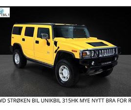 HUMMER H2 AWD STRØKEN BIL UNIKBIL 315HK MYE NYTT BRA FOR RUST+++