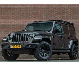 JEEP WRANGLER 2.0T SAHARA VAN, ORIGINEEL NL, LEDER, KEYLESS, KAHN, STOEL & STUURVERWARMING, TREKHAAK, CARPLAY, FULL LED, CAMERA.