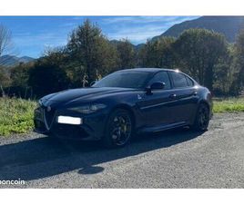 ALFA ROMEO GIULIA QUADRIFOGLIO ALFA ROMEO GIULIA QUADRIFOGLIO 2.9 V6 – BOÎTE MANUELLE – 34 500 KM – SIÈGES CARBONE SPARCO – BLEU MONTE-CARLO