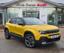 JEEP AVENGER 2023 JEEP AVENGER 115KW FIRST EDITION 54KWH 5DR AUTO HATCHBACK ELECTRIC AUTOMATIC