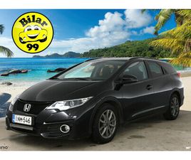 HONDA CIVIC TOURER TOURER 1,8I ELEGANCE PLUS / P. KAMERA / NAVI / MERKKIHUOLLETTU / VAKKARI / 2X RENKAAT