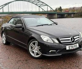 2011 MERCEDES-BENZ E CLASS E500 SPORT 2DR TIP AUTO CONVERTIBLE PETROL AUTOMATIC