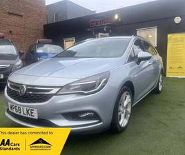 VAUXHALL ASTRA 2019 VAUXHALL ASTRA 1.6 CDTI BLUEINJECTION SRI NAV SPORTS TOURER AUTO EURO 6