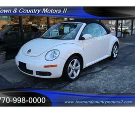VOLKSWAGEN NEW BEETLE CABRIOLET USED 2007 VOLKSWAGEN NEW BEETLE TRIPLE WHITE