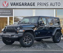 JEEP WRANGLER UNLIMITED 4XE 380 RUBICON |CAMERA V+A|STUUR+STOELVERW.|AIRCO| 4020 | SUV/TERREINWAGEN/CABRIOLET/OVERLAND/SAHARA/RUBICON