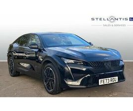 PEUGEOT 408 1.6 12.4KWH GT FASTBACK 5DR PETROL PLUG-IN HYBRID E-EAT EURO 6 (START/STOP) (225 PS)