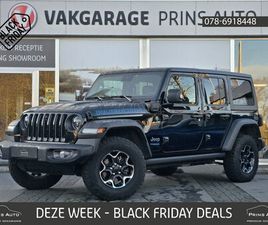 JEEP WRANGLER UNLIMITED - 4XE 380 RUBICON |CAMERA V+A|STUUR+STOELVERW.|AIRCO| 4020 | SUV/TERREINWAGEN/CABRIOLET/OVER