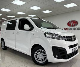 VAUXHALL VIVARO 2020 VAUXHALL VIVARO 3100 2.0D 120PS SPORTIVE H1 D/CAB PANEL VAN DIESEL MANUAL