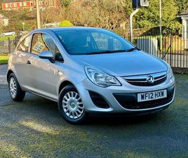 VAUXHALL CORSA 2012 VAUXHALL CORSA 1.0 ECOFLEX S 3DR HATCHBACK PETROL MANUAL