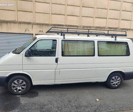 VOLKSWAGEN TRANSPORTER T4 LONG VOLKSWAGEN TRANSPORTER T4 – 2002 – 2.5L 90CV – 346 000 KM – 3 PLACES – LONG – VITRÉ