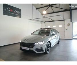SKODA OCTAVIA COMBI RS SKODA OCTAVIA IV COMBI 2.0 TDI 200 CH 4X4 RS DSG7 - 1°MAIN - ORIGINE FRANCE - TVA - SUIVI COMPLET SKODA - TOIT OUVRANT PANORAMIQUE - ACC - SIÈGES AV & VOLANT CH