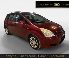 TOYOTA COROLLA VERSO 2.2 136 HK / MANUELL / EU OK / STARTER OG KJØRER!