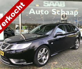 SAAB 9-3 SPORT-HATCH TURBO X SAAB 9-3 ESTATE 2.8 T V6 TURBO X | RIJKLAAR INCL GARANTIE | SCHUIFDAK PREMIUM LEDER BOSE HIRSCH TUNING