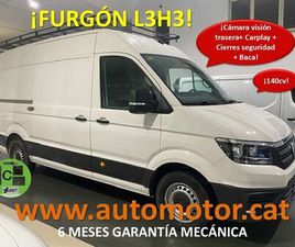 VOLKSWAGEN CRAFTER 35 FURGON BM TA L3H3 2.0TDI 103KW140CV
