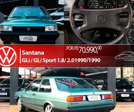 VOLKSWAGEN SANTANA VOLKSWAGEN SANTANA GLI / GL/ SPORT 1.8/ 2.0 (ÁLCOOL) 1990