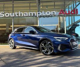 AUDI A3 SPORTBACK 30 TFSI 2022 AUDI A3 1.0 TFSI 30 S LINE SPORTBACK 5DR PETROL MANUAL EURO 6 (START/STOP) (110 PS) HATCHBACK PETRO...