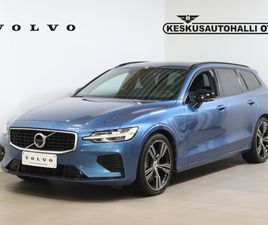 VOLVO V60 T6 VOLVO V60 T6 TWE AWD R-DESIGN AUT - VOLVO SELEKT TAKUU / ADAPT VAKIONOP / LISÄLÄMMITIN / VOLVO ON CALL / NAVI / HUD / PANORAMA / KOUKKU / 360 / SÄHKÖPENKIT MUIS