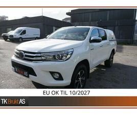 TOYOTA HILUX DOUBLE CABINE 2,4 150HK AUTOMAT 4X4 DOBBELCAB KINGTOP KROK CRUISE