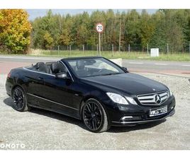 MERCEDES-BENZ KLASA E 350 CGI CABRIO BLUEEFFICIENCY 7G-TRONIC AVANTGARDE