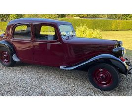 CITROEN TRACTION 1955 CITROEN TRACTION AVANT ROUGE FONCÉ MANUEL, 3 VITESSE...