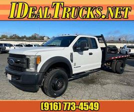 FORD F 450 SUPER CAB 2017 FORD F450 SUPER CAB 4X4 DIESEL 11' FLATBED XL 1 OWNER
