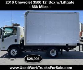 CHEVROLET W SERIES 2016 CHEVROLET W3500 BOX VAN WORK TRUCK WITH LIFTGATE ISUZU NPR