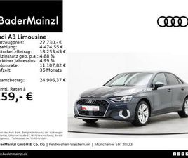 AUDI A3 BERLINA 30 TFSI AUDI A3 LIMOUSINE 30 TFSI NAVI SHZ VIRTUAL PDC AAC