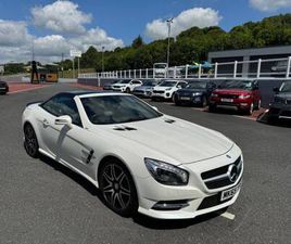 2016 MERCEDES SL400 2LOOK EDITION PEARLESCENT WHITE, GLASS ROOF, AMG, LOW MILES