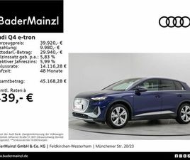 AUDI Q4 E-TRON 40 AUDI Q4 E-TRON 40 PANO WÄPU AHK VIRTUAL HUD MATRIX