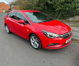 VAUXHALL ASTRA 2016 VAUXHALL ASTRA 1.0T SRI ECOFLEX