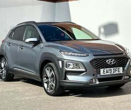 2019 HYUNDAI KONA 1.0 T-GDI PREMIUM SUV 5DR PETROL MANUAL EURO 6 (START/STOP) (120 PS) SUV PETROL MANUAL