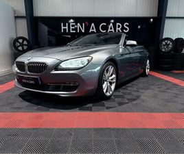 BMW SERIE 6 CABRIOLET 640D XDRIVE CARTE GRISE FRANCAISE 640D XDRIVE 313CH LUXE BVA8