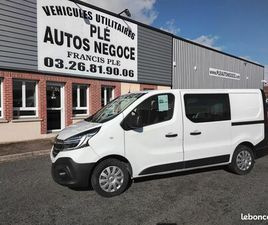 RENAULT TRAFIC CABINE RENAULT TRAFIC DCI 120 L1H1 2 PORTES LATERALES CABINE APPROFONDIE 6 PLACES 20600 HORS TAXE