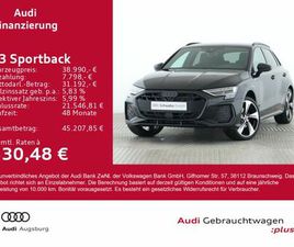 AUDI A3 SPORTBACK 35 TFSI AUDI A3 SPORTBACK S LINE 35 TFSI LED*ACC*PDC*SHZ*
