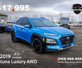 HYUNDAI KONA 2019 HYUNDAI KONA LUXURY AWD