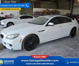 BMW 6 SERIES GRAN COUPE 650I XDRIVE 2014 BMW 650I GRAN COUPE XDRIVE