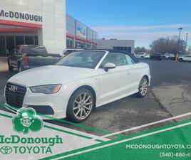 AUDI A3 CABRIOLET USED 2016 AUDI A3 2.0T PREMIUM PLUS
