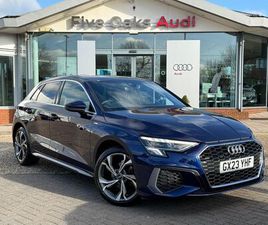 AUDI A3 SPORTBACK 35 TFSI AUDI A3 1.5 TFSI 35 S LINE SPORTBACK 5DR PETROL S TRONIC EURO 6 (START/STOP) (150 PS)