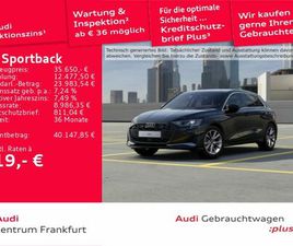 AUDI A3 SPORTBACK 35 TDI AUDI A3 SPORTBACK 35 TDI S TRONIC ADVANCED LED ACC DA
