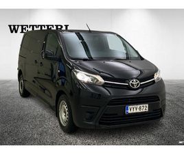 TOYOTA PROACE L1H1 2,0 D 120 5-OVINEN / ALV-VÄHENNYS / WEBASTO / 2 X LIUKUOVET / KOUKKU / ILMASTOINTI / VAKKARI / NAHKAVERHOILU