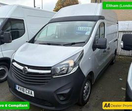 2018 VAUXHALL VIVARO 2900 1.6CDTI BITURBO 125PS H2 VAN PANEL VAN DIESEL MANUAL