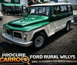 WILLYS RURAL RURAL WILLYS MOTOR 6 CILINDROS ANO 1971