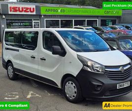 2018 VAUXHALL VIVARO 1.6 CDTI 2900 COMBI L2 H1, 53,200 MILES, 1 OWNER, FULL SERVICE HISTORY, 9 S ...