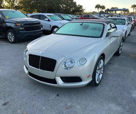 BENTLEY CONTINENTAL GT USED 2013 BENTLEY CONTINENTAL GT JACKSONVILLE FL 32207