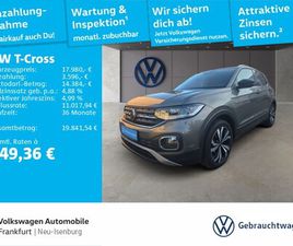 T-CROSS 1.0 TSI STYLE NAVI LED HECKLEUCHTEN SITZHEIZUNG
