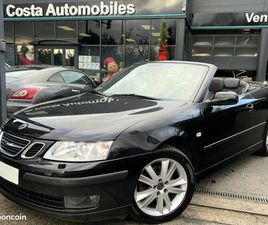 SAAB 9-3 II CABRIOLET VECTOR 1.9 TID 150 CV 1ERE MAIN 82 500 KMS BOITE AUTO CUIR GPS - GARANTIE 1 AN