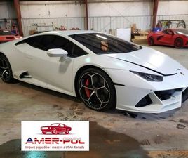 LAMBORGHINI HURACAN 2020 R., 5,2 L EVO OD UBEZPIECZALNI 5.2 BENZYNA 630KM