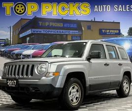 2017 JEEP PATRIOT SPORT, LOW KMS, CERTIFIED!
